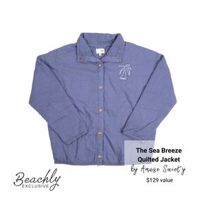 Amuse Society Sea Breeze Quilted Jacket NWT